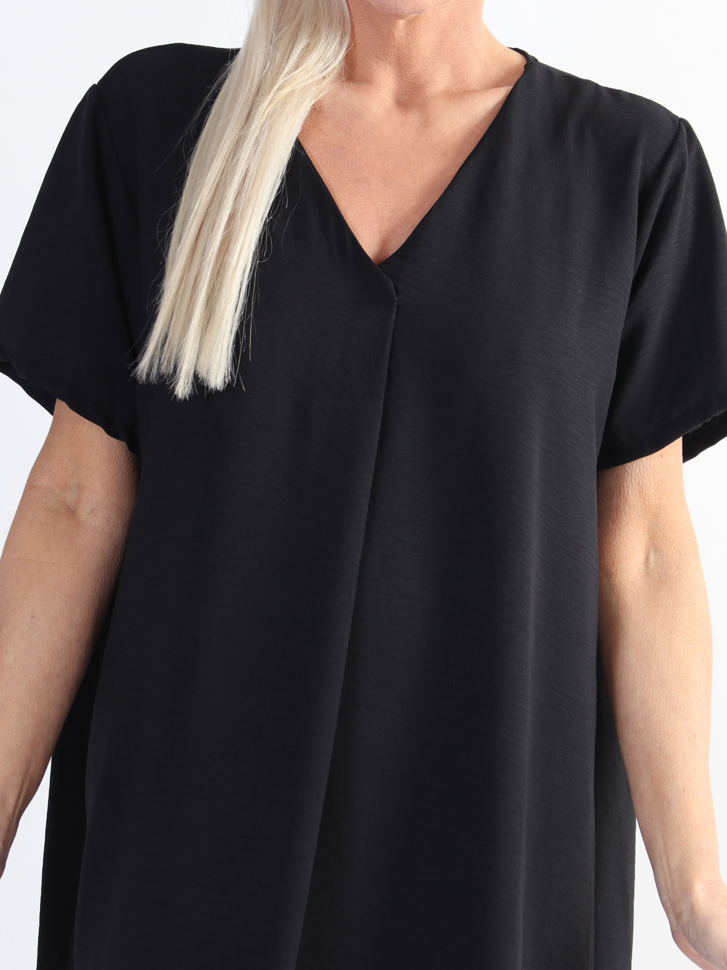 Eldina - Let ensfarvet plus size tunikakjole